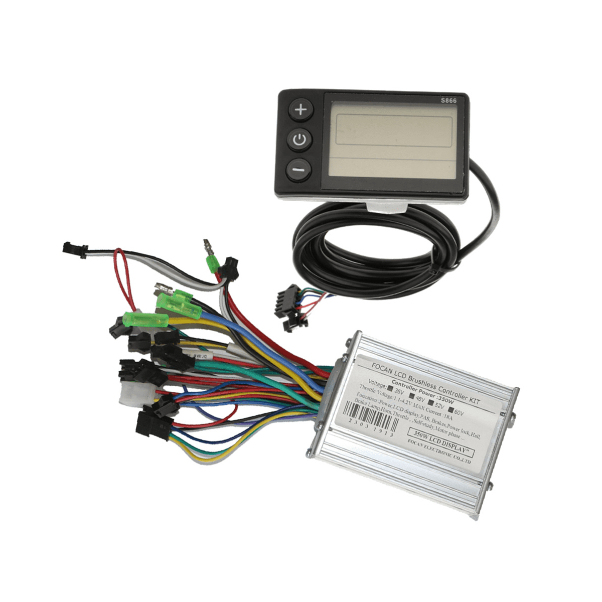 36V 48V 52V 60V 350W 18A Brushless DC Motor Controller Ebike Controller