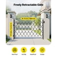 thumbnail image 2 of VEVOR Single Folding Security Gate, Lockable Scissor Gate with 360° Swivel Casters, Outdoor Barricade Steel Retractable Gates, for Entry Security, Garage, Warehouse & Pool, 74.80 x 51.57 in (W x H), 2 of 9