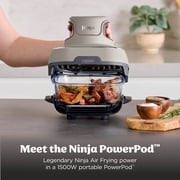Ninja Crispi Glass Air Fryer 4-Qt, 4-in-1, Air Fry Bake Recrisp, Portable, Dishwasher Safe, FN101ST Stone