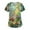 Army Green, variant on LHVUOA Scrubs for Women Floral Printed V Neck Short Sleeve T Shirts Nursing Tops with Pockets