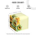 thumbnail image 4 of Kdxio Sunflowers On A Yellow Background Print Tissue Box Cover,Square Decorative PU Leather Facial Paper Case Organizer Holder Dispenser for Bathroom,Night Stands,Desk,Car 5.2''X5.2''X5.2'', 4 of 8