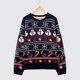 thumbnail image 1 of Suéter de Navidad feo para mujer y hombre, sudadera con estampado de punto de Navidad, alce, muñeco de nieve, jersey de gran tamaño, ropa de calle informal cálida de invierno, 1 of 4