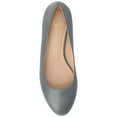 thumbnail image 4 of Journee Womens Saarii Wide Width Slip On Block Heel Round Toe Pumps, 4 of 9