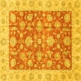 thumbnail image 1 of Ahgly Company Indoor Square Abstract Yellow Modern Area Rugs, 7' Square, 1 of 4