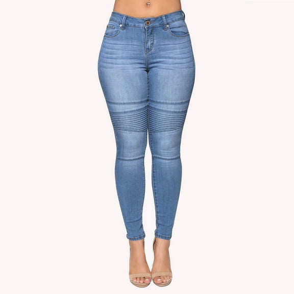 Frostluinai Skinny Jeans for Women High Wasited Stretchy Denim Leggings Distressed Slim Fit Jeans Pants Casual Denim Pants Comzy Jean Leggings