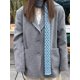 thumbnail image 2 of HH TRAF Otoño Mujer Cuello Vuelto Bolsillos Abrigo de Un Solo Pecho Moda Mujer Manga Larga Casual Chaqueta de Lana Mujer, 2 of 5