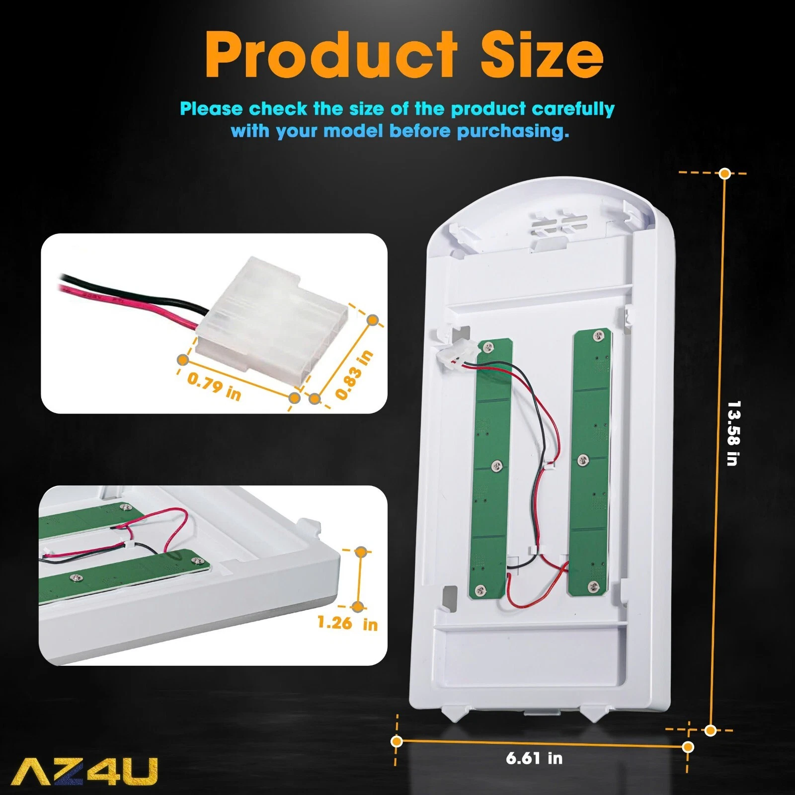 LED Light Module Assembly W11527432 for Whirlpool Maytag Amana Refrigerators
