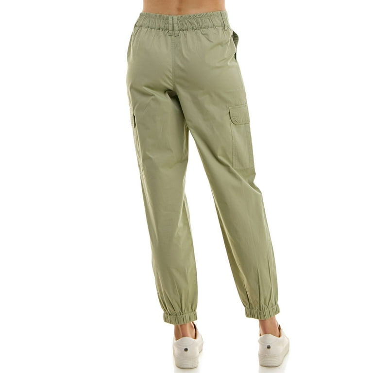 Derek Heart Juniors Mid Rise Cargo Jogger Seagrass Large Walmart