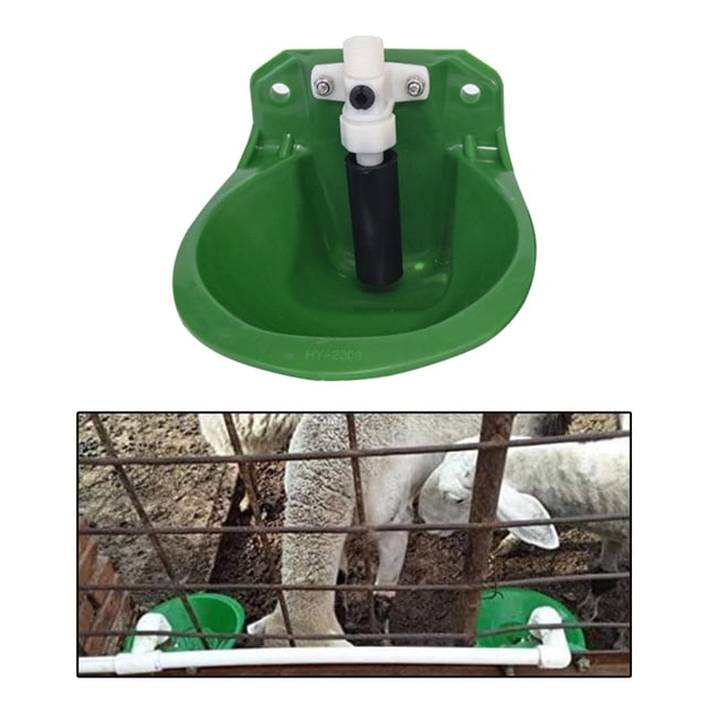 Tazón automático de agua para ovejas, tazón de agua potable para ganado, comedero de agua, taza de agua con para suministros para perros de Bebedero PP
