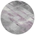 thumbnail image 2 of Addison Rugs Chantille Indoor/Outdoor Transitional Stripes Lavender Washable Round Rug, 8' x 8', 2 of 6