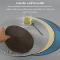 thumbnail image 4 of Youkk 4x Napperons Ronds Résistants aux Taches pour Salle à Manger Colorés et Faciles d'Entretien Table Polyvalente Vert Fruit 1ensemble, 4 of 6