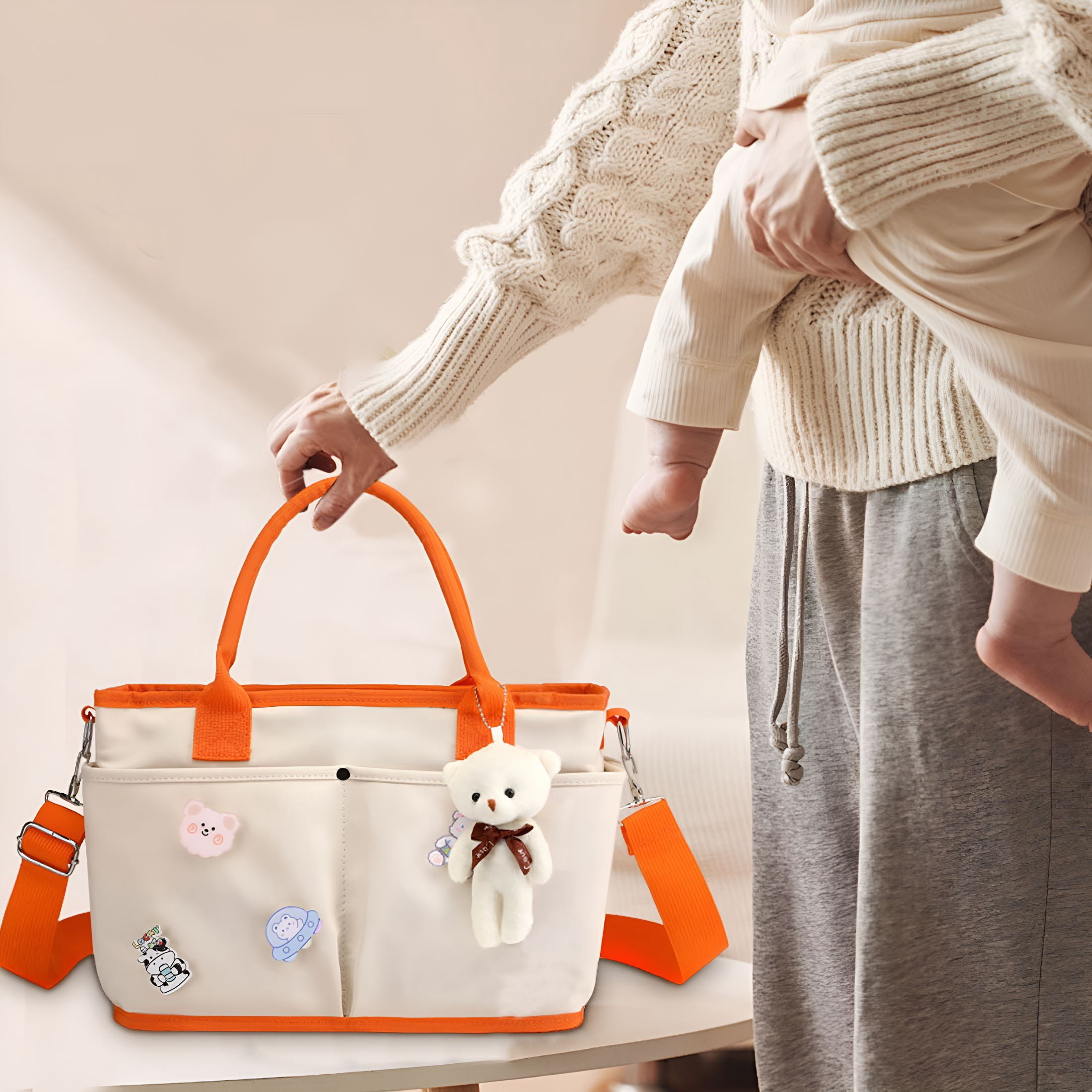 GASTROPOD 2026 New Diaper Backpack for Mom,Large Capacity Baby Bag with Insulated Pockets,Multifunctional Travel Diaper Bag with Stroller Straps,Waterproof Maternity Hospital Bag
