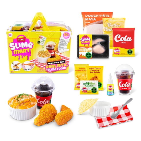 Slime Mart Shopping Basket DIY by ZURU - Play Food Themed DIY Slime Kit for Kids Ages 6