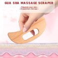 thumbnail image 2 of Wood Gua Sha Facial-Tool Masaje facial Raspador Masajeador de hielo para TFixol Natural, 2 of 7