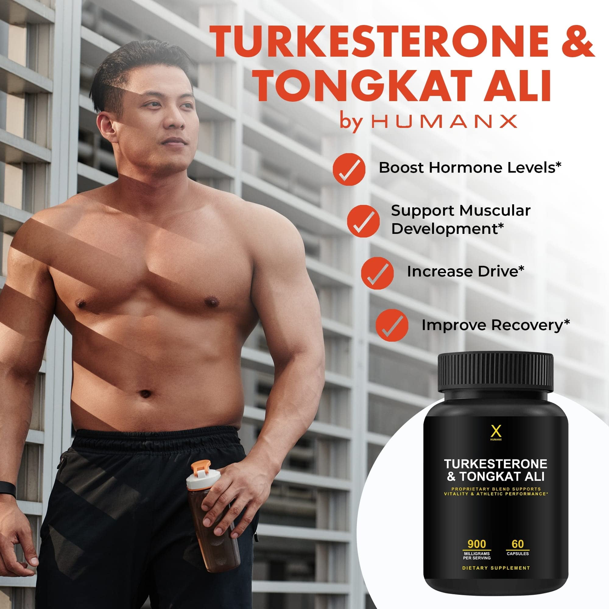 Buy Turkesterone & Tongkat Ali 900mg Supports Energy, Stamina, and