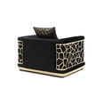 thumbnail image 2 of Black Upholstered Material - Art Deco Design with Stylish Patterns - Various Home Spaces - Durable and Ready to Decorate, 2 of 4