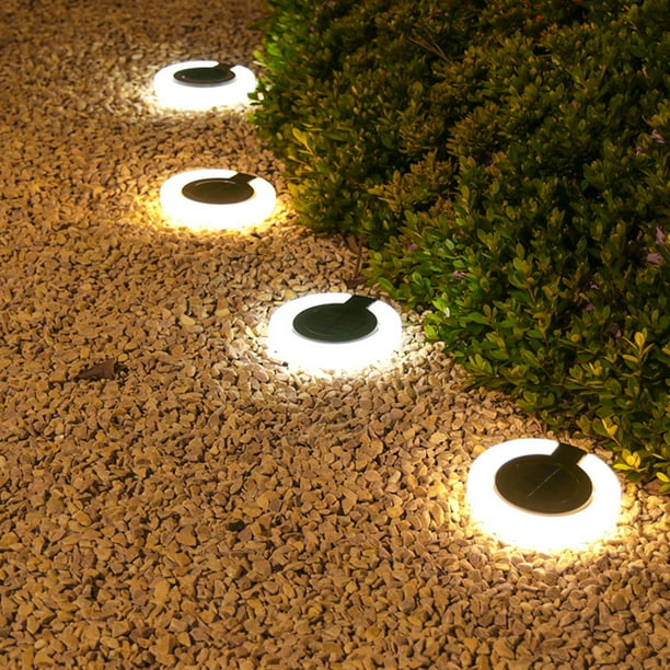 Luz de jardín enterrada 17LED Lámpara enterrada en el hogar 300mAh Dura hasta 8H para césped de camino Ndcxsfigh Para estrenar