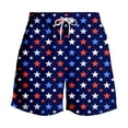 thumbnail image 4 of Bainana Mens Swim Trunks American Flag Patriotic Swim Shorts Independence Day Soft Breathable Summer Holiday Swimwear, 4 of 4