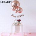 thumbnail image 4 of 20 piezas globos de aluminio 4D de oro rosa, globos de helio de 32/50/60 pulgadas, globos metálicos de color arcoíris, decoración de boda, decoración de fiesta de cumpleaños, 4 of 5