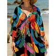 thumbnail image 6 of Caftan dresses for Women Stylish Kaftan Plus Size Beach Cover up Soft Loungewear, 6 of 7