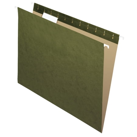 School Smart Hanging File Folder Letter Standard Green 1/5 Cut Tabs Pack of 25 School Smart Hanging File Folder Letter Standard Green 1/5 Cut Tabs Pack of 25