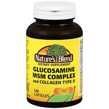 Nature's Blend Glucosamine & MSM Complex Capsules, 120 Count