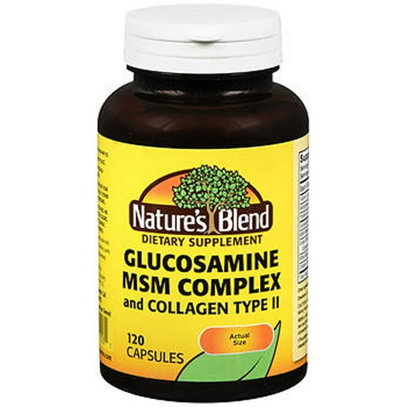 Nature's Blend Glucosamine & MSM Complex Capsules, 120 Count