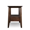 thumbnail image 2 of Leick Table d'Appoint Carrée en Bois Massif Delton Brun Sienne, 2 of 5