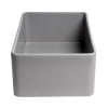 thumbnail image 6 of Gray Matte Smooth Apron 30" x 18" Single Bowl Fireclay Farm Sink, 6 of 9