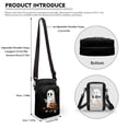 thumbnail image 6 of HELLHERO Double Layer Women Shoulder Bag, Polyester Cross Body Purse for Men, Women, Ghost Pumpkin Crying, 6 of 7