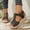 Black, variant on Women Shoes Wide Width Sandals for Women Faux Leather Peep Toe Platform Wedge Sandals Front Zipper Adjustable Hook Loop Back Strap Comfort Trendy Summer Casual Dress Sandals for Women Large Size