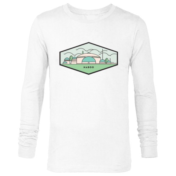 Star Wars Naboo City - Long Sleeve T-Shirt for Men - Customized-White