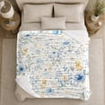 thumbnail image 5 of Celestial Duckling Autumn, Festive autumn celebration Scene, Warm Flannel Blanket for Living Room and Family Room with Detailed Artwork, Art Lovers autumn celebration Gift, Festive Home Decor, 5 of 9