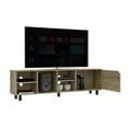 thumbnail image 2 of Entertainment Center TV Stand for TV´s up 70" Estocolmo, Four Open Shelves, Light Oak Finish,Media Console, 2 of 11