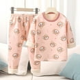 thumbnail image 4 of PEASKJP Toddler Boys Pajamas Toddler Boys Pajamas Cotton Kids Train 2 Piece Pjs Sleepwear Set Boy Clothes Sets (Light Pink,8-10 Years), 4 of 4