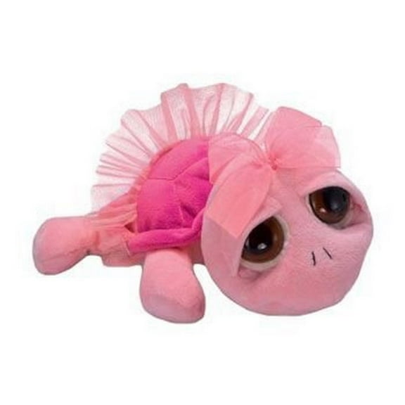 Russ Berrie Ballerina Peepers Swirly Pink Plush Stuffed Turtle 5"