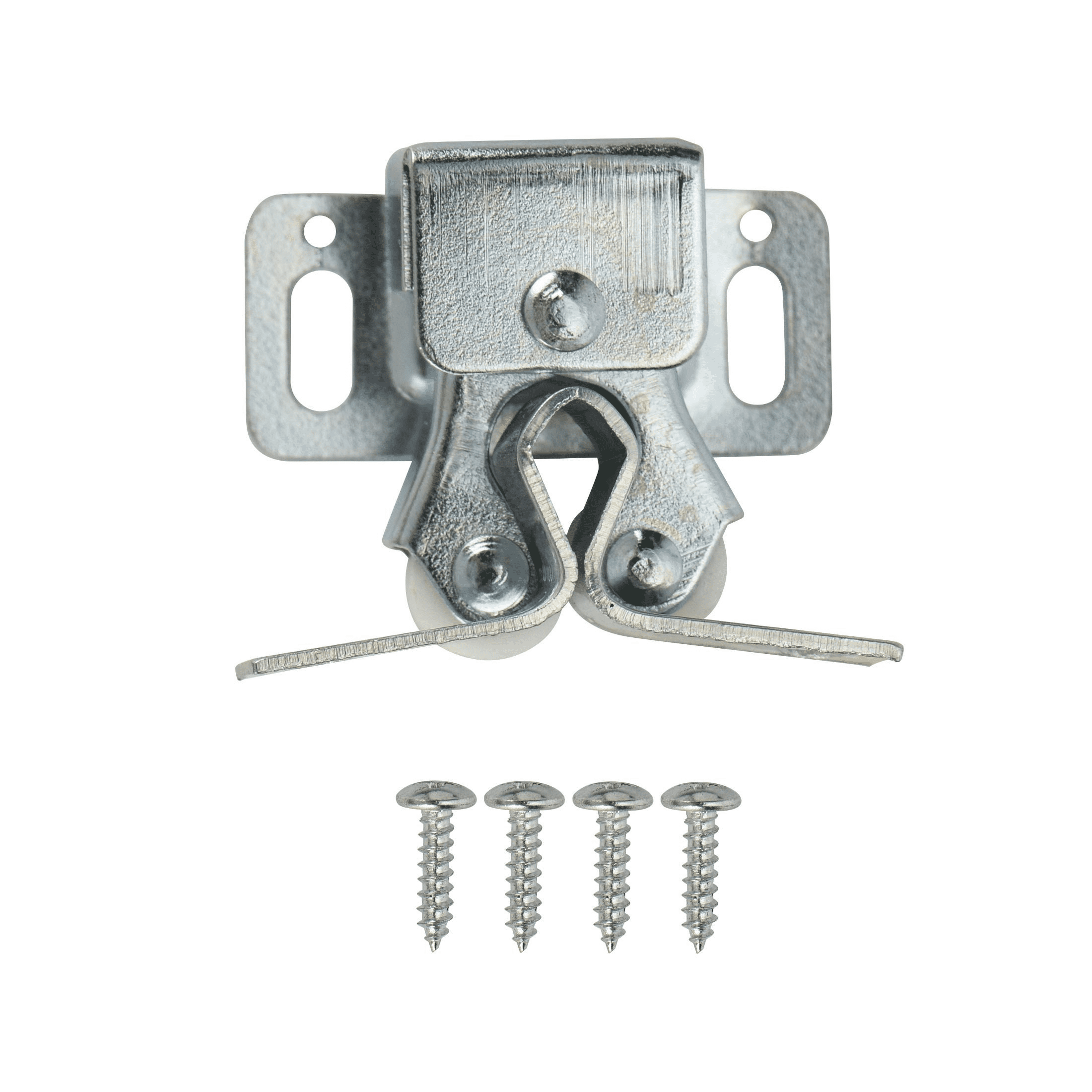 6 pack) Double Roller Catch with Strike, Zinc Plated - Walmart.com