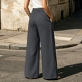 thumbnail image 4 of VV AVEORS Womens Wide Leg Sweatpants Drawstring Baggy Sweat Pants With Pockets Elastic Waisted Lounge Casual Trousers Dark Gray S, 4 of 6