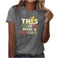 thumbnail image 1 of Fiudx Ofertas de La Semana Camisas Mayo de Moda para Mujer, Camisetas de Manga Corta para Fiesta de Mayo, Blusas, 1 of 3