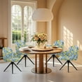 thumbnail image 4 of Xixirimido Vintage Lemon Floral Pattern Stretch Office Chair Cover Desk Chair Cover for Armrest Chair Universal Swivel Chair Slipcovers Mid Back Accent Dining Chair Protector, 4 of 7