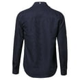 thumbnail image 2 of FashionOutfit Men's Long Sleeve Patterned High Low Curved Hem Shirt, 2 of 3