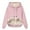 #0357-Pink, variant on Uootdi Fleece Gift Sherpa Lined Hoodies for Women Winter Fuzzy Warm Thermal Pullover Hooded Casual Comfy Sweatshirt