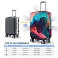 thumbnail image 4 of Hirioo Colorful Surreal Landscape for Elasticity Suitcase Cover (No luggage Included) Durable Luggage Protector Fits 18-32 Inch Luggage-Small, 4 of 7