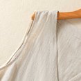 thumbnail image 6 of PBFRDSJ Cotton Linen Vest for Women Summer Sleeveless V Neck Button Down Tank Tops Lightweight Business Casual Jacket with Pockets, 6 of 9