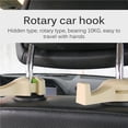 thumbnail image 4 of Ganchos Para Reposacabezas De Coche Ganchos De Almacenamiento Giratorios Para Asiento De Coche Para Bolsa De Supermercado 1 Par Kearding VI006980-00, 4 of 7
