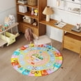thumbnail image 3 of Janvonne Kids Educational Area Rug for Learning Alphabet,Shape，Numbers,Colors,Season ,Machine washable,Non-Slipfor Nursery,Playroom,Bedroom,47in, 3 of 9