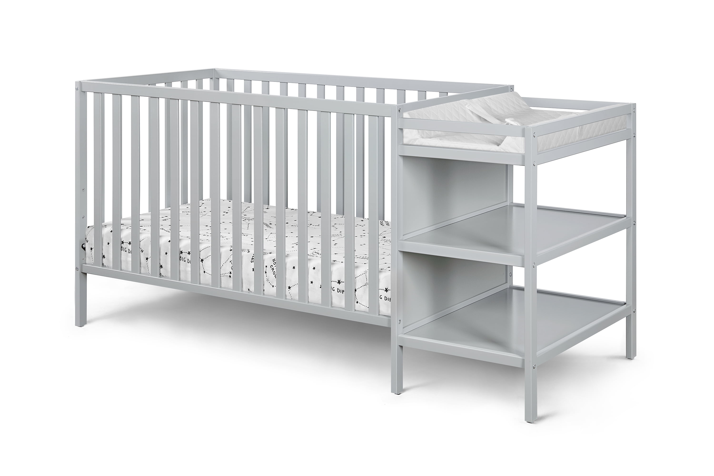 Suite Bebe Palmer Crib & Changer Combo, Gray