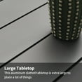 thumbnail image 3 of Outdoor Coffee Table for Patio Rectangle Coffee Tables Patio Aluminum Coffee Tables,Dark Grey, 3 of 7