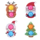 thumbnail image 2 of Llaveros navideños, juguete antiestrés con hoyuelos simples, para aliviar el estrés del cerebro gordo, juguetes para apretar con las manos y hacer estallar burbujas para niños, juguete para ansiedad y, 2 of 5