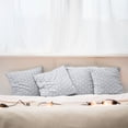 thumbnail image 3 of Ambesonne Geometric Throw Pillow Cover 4 Pack, Asanoha Star Pattern, 16", Grey White, 3 of 6